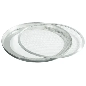 Tourtière à Pizza avec Grille de Cuisson - Fer Blanc & Aluminium | Shopifit