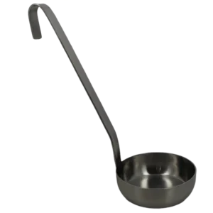 Louche à Sauce Tomate à Fond Plat en Inox 23cl - Spéciale Pizza | Shopifit