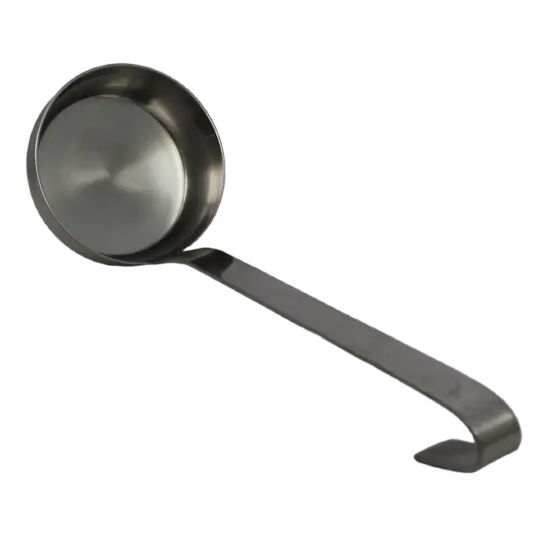 Louche à Sauce Tomate à Fond Plat en Inox 23cl - Spéciale Pizza | Shopifit – Image 4